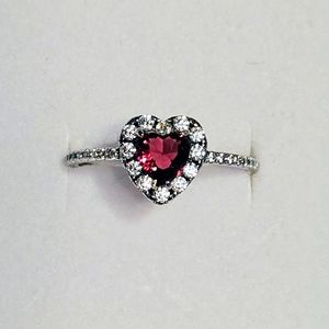 RBP3058 Red Lovestruck heart ring, size 10